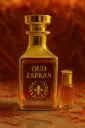 Golden Oud Essence with Saffron Background.webp