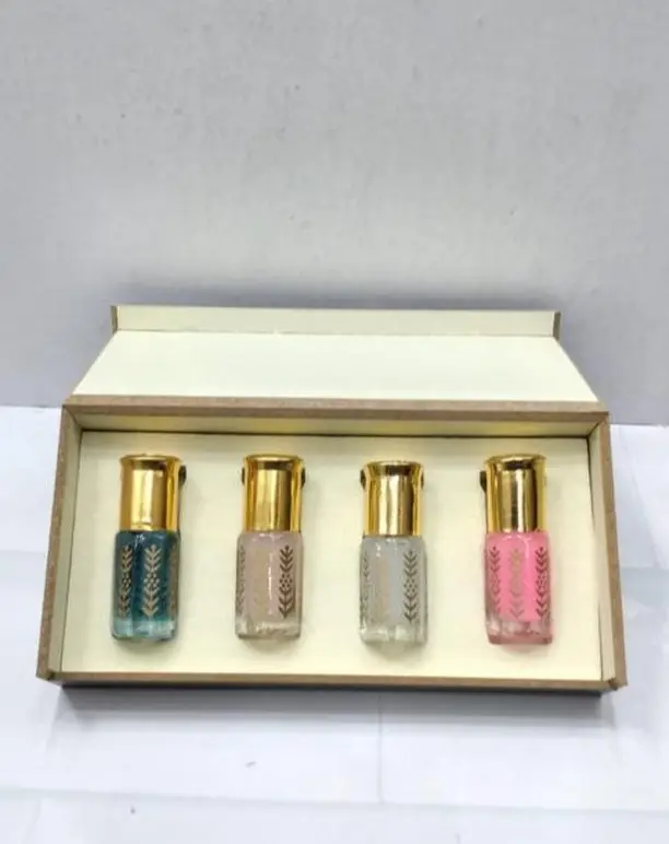 Luxury Attar Gift Set – Pack of 4 Perfume Oils