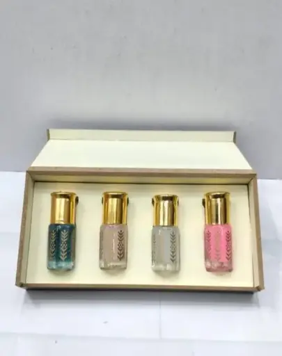 Luxury Attar Gift Set – Pack of 4 Perfume Oils
