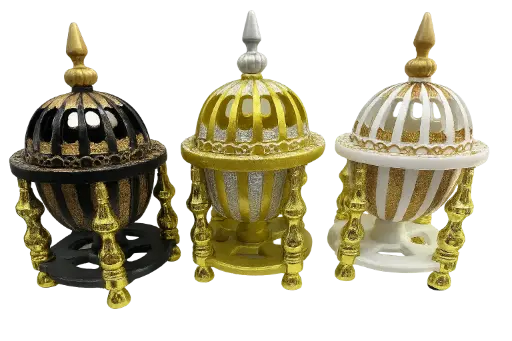 Mini Intense Oud 4 Pillar Dome Style Closed Incense Burner 